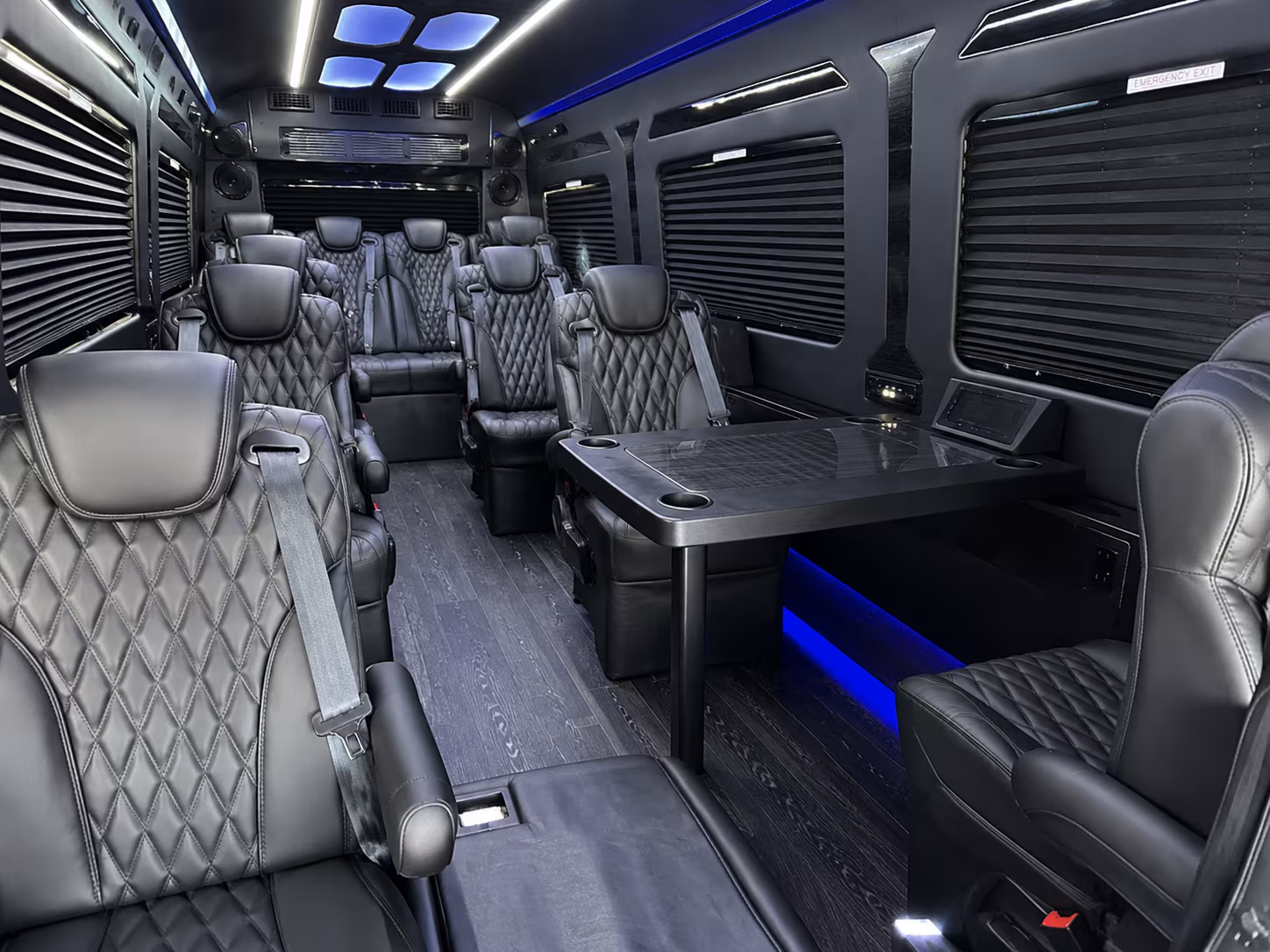 8 passenger sprinter van inside